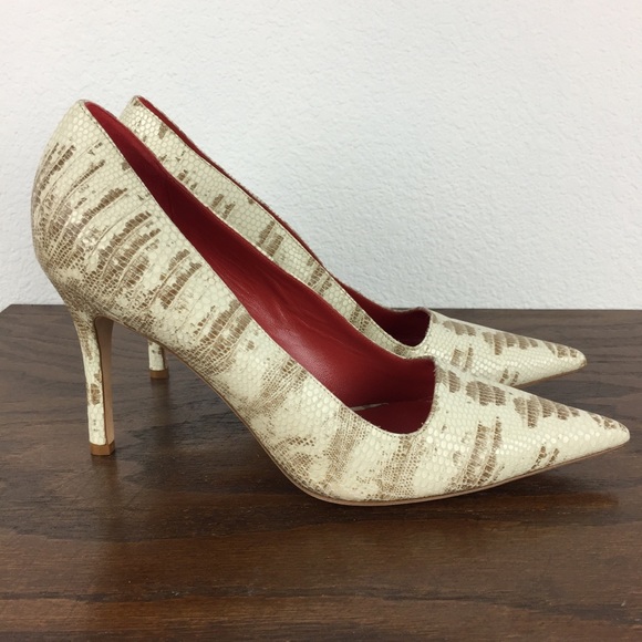 Escada Shoes - Escada Snakeskin Heels Pumps
